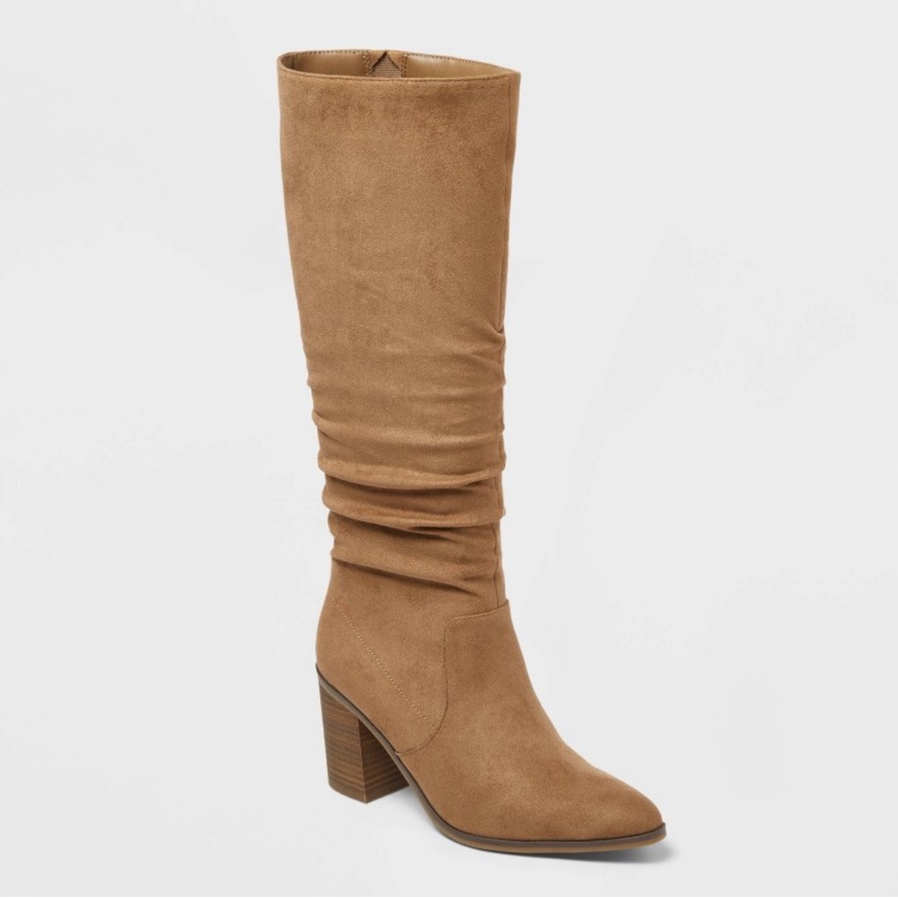 Universal Thread Tan Suede “Junie” Knee High Boot